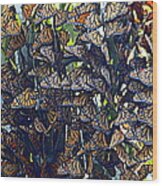 Monarch Mosaic Wood Print