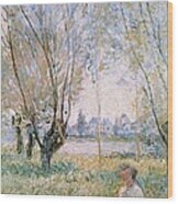 Monet, Claude 1840-1926. Woman Seated Wood Print