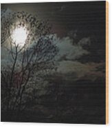 Moon Rise Wood Print