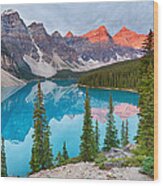 Moraine Lake Wood Print