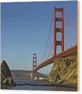 Morning At The Golden Gate Wood Print