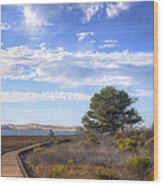 Morro Bay Boardwalk Wood Print