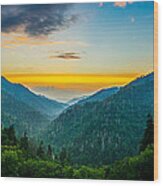 Mortons Overlook Panoramic Wood Print