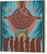 Mother Of Sacred Activism With Eichenberg's Christ Of The Breadline Wood Print