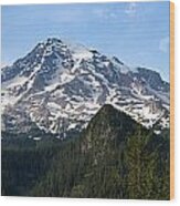 Mount Rainier Panorama Wood Print