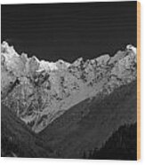 Mount Redoubt And Nodoubt Peak Wood Print