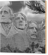 Mount Rushmore Panoramic Wood Print