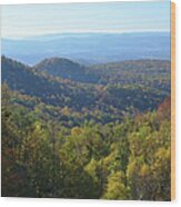 Mountain Scenery In West Virginia Wood Print