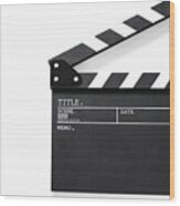 Movie Clapper Board,movie Production, Wood Print