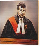 Mr. Justice Mcmahon - Judge Of The Ontario Superior Court Of Justice Wood Print