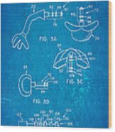 Mr Potato Head 2 Patent Art 2001 Blueprint Wood Print