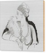 Mrs. Cornelius Vanderbilt Wood Print