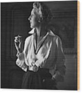 Mrs. John Rawlings Smoking Wood Print