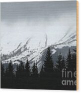 Mt St Helens........a Looming Storm Wood Print