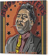 Muddy Waters Chicago Blues Wood Print
