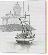 Mukilteo Lighthouse Wood Print