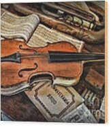 Music - The Violin Wood Print