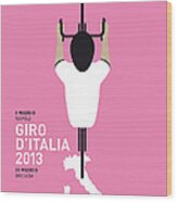 My Giro D'italia Minimal Poster Wood Print