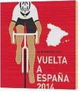 My Vuelta A Espana Minimal Poster 2014 Wood Print
