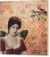 Myrna Loy And The Bird Wood Print