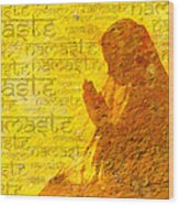 Namaste Wood Print