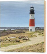 Nantucket's Sankaty Head Light Wood Print