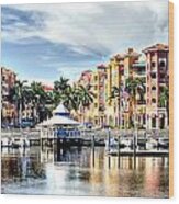 Naples Bayfront Wood Print