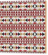 Navajo White Pattern Wood Print