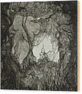 Necromancer's Grove Wood Print