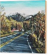 New England Drive Wood Print