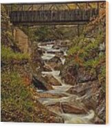 New Hampshire Franconia Notch Bridge Wood Print