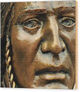 Nez Perce Indian Bronze, Joseph, Oregon Wood Print