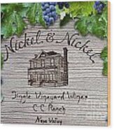 Nickel And Nickel Winery Wood Print
