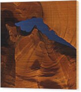 Night In Upper Antelope Slot Canyon 19 Wood Print