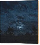 Night Sky - Autumn 2 Wood Print