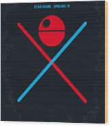 No080 My Star Wars Iv Movie Poster Wood Print