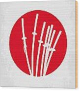 No200 My The Seven Samurai Minimal Movie Poster Wood Print