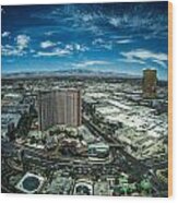 North Vegas Strip Wood Print