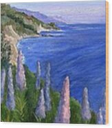 Northern California Cliffs Wood Print