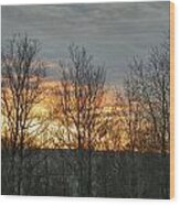 Northern Maine Sunset 4 Wood Print