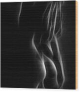 Nude Abstract Wood Print