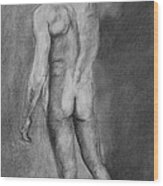 Nude Male Wood Print