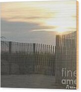 Ocean Access At Sunrise Wood Print