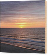 Ocean City Sunrise Wood Print