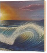 Ocean Wave Wood Print