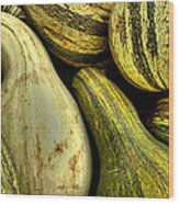 October Gourds Wood Print