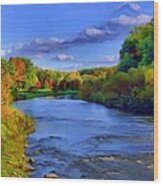 October On The Cuyahoga Wood Print