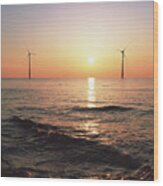 Offshore Wind Farm Wood Print