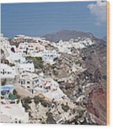 Oia In Santorini, Greece Wood Print