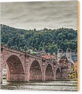 Old Bridge In Heidelberg Wood Print